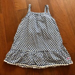 Vineyard Vines Girls Blue White Dress